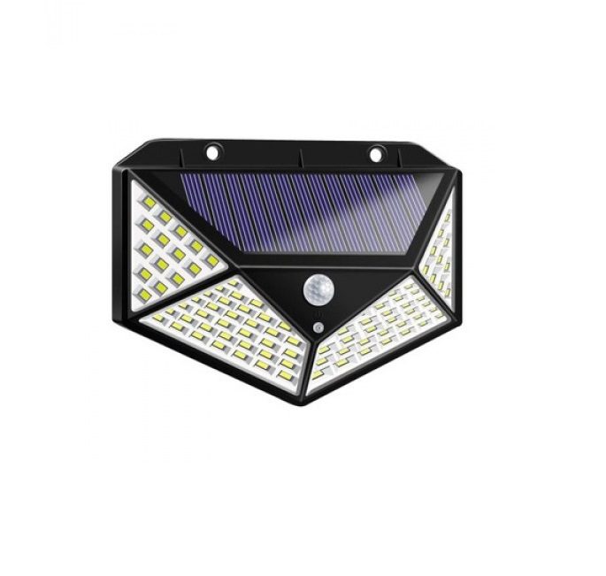 Set 3/6/9 buc Lampa Solara 100 LED Exterior cu panou solar, senzor de miscare