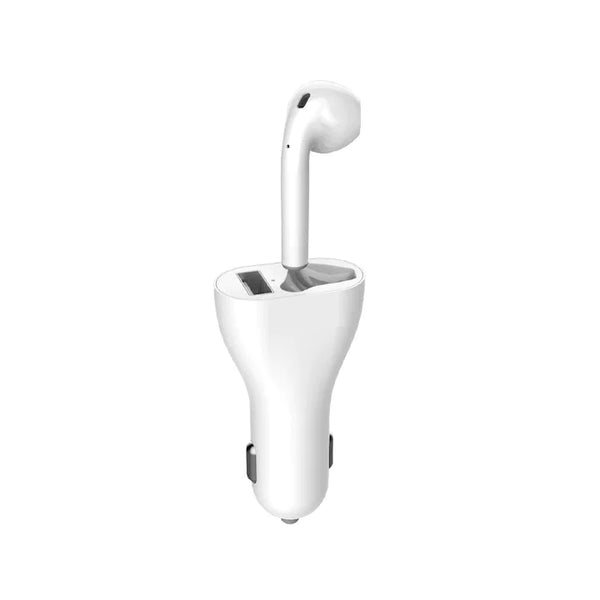 Cască Bluetooth Luxis - Urechea Dreaptă, Suport cu Încărcare Auto - CascaLux-200