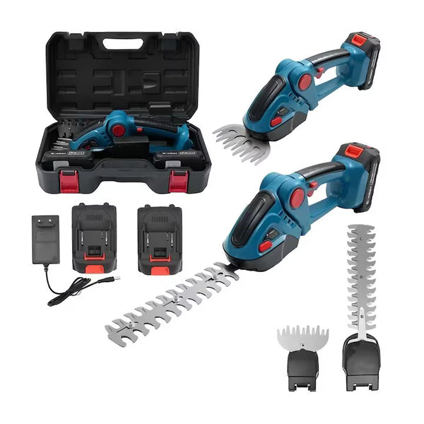 Trimmer Gard Viu Și Gazon Luxis - Fără Fir, 2 Acumulatori 48V, 2 În 1, Albastru - TrimLux-48