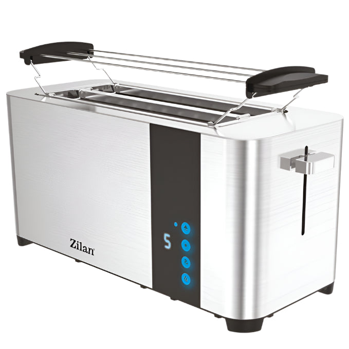 Prajitor Paine Zilan - 1400W, Inox, 7 Nivele, Ecran Tactil LED - ZLN6234