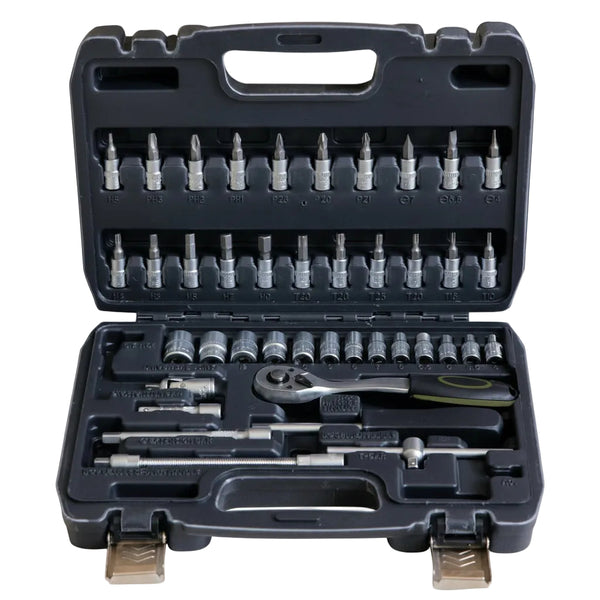 Trusă Chei Heinner - 45 Piese 1/4 Cr-V Set Profesional Bricolaj Auto - CTSM031