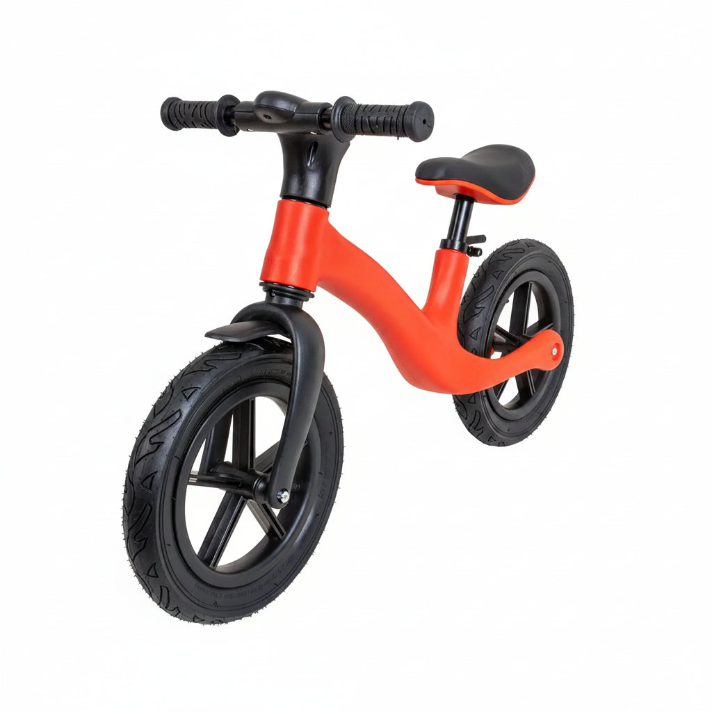 Bicicleta Fara Pedale - Luxis, 3 Ani+, Roti Cauciuc, Sezut Reglabil, Negru/Rosu - ZTS9454