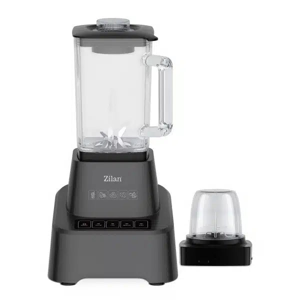 Blender Zilan 2 în 1 cu Râșniță, Bol Sticlă 1,6 L, 1200 W - ZLN4310
