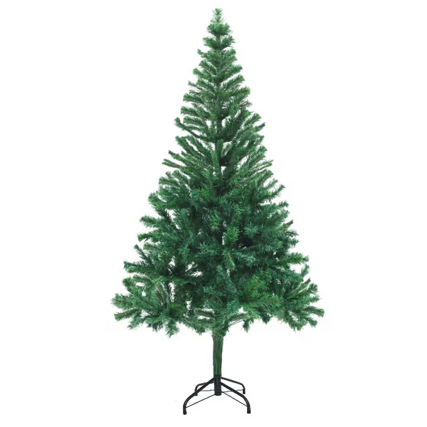 Brad de Crăciun Artificial 180 cm, Clasic PVC, Verde, Cu Suport Metalic și 380 de Ramuri - Atmosferă de Sărbătoare în Casa Ta