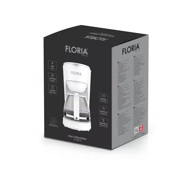 Cafetieră Floria cu Filtru, 1,2 L, Alb - ZLN9274 – fotografie 2 cu detalii ale produsului