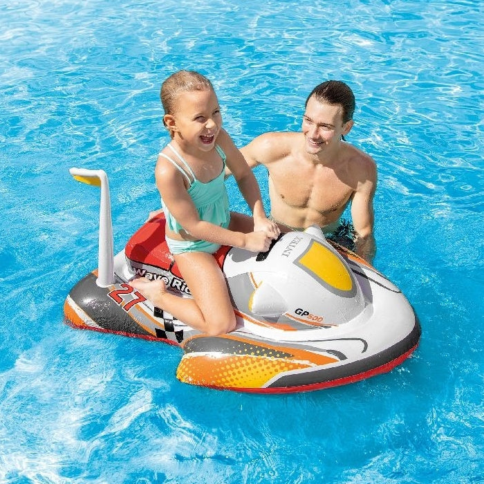 Colac Gonflabil Scooter Masinuta Copii - 116x77 cm - Distractie de Vara pe Apa