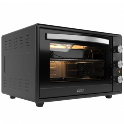Cuptor Electric Zilan - 2000W, 65L, Geam Dublu, Timer, Termostat, 3 Trepte, Interior Emailat - ZLN2433