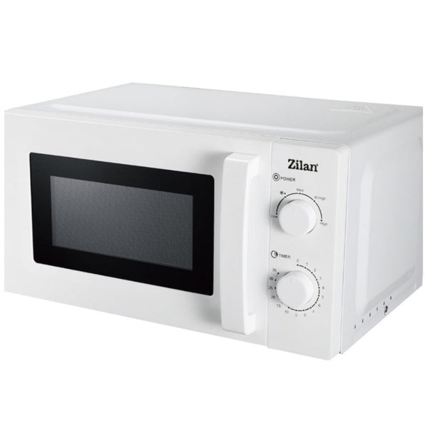 Cuptor cu Microunde Zilan - 600W, 20L, 5 Nivele Putere, Funcție Dezghețare - ZLN4667