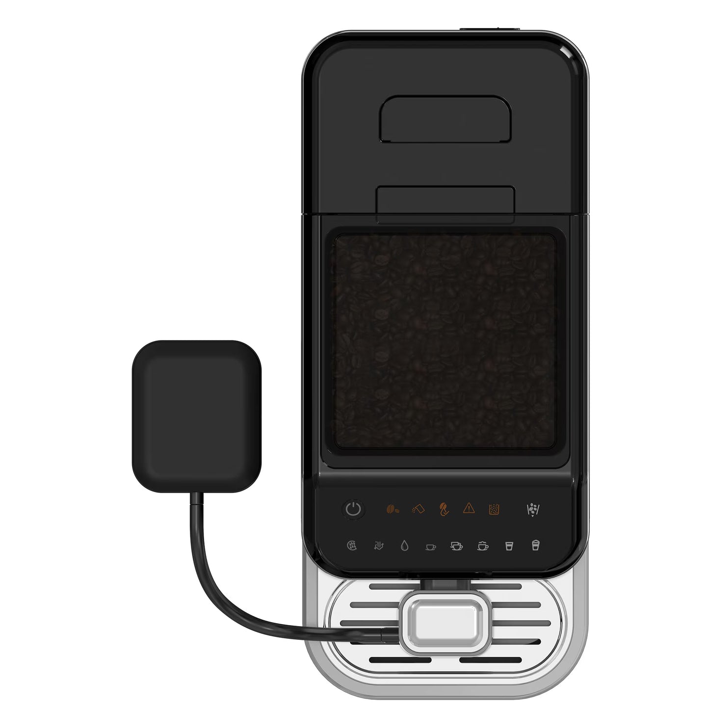 cafea boabe in espressorul heinner