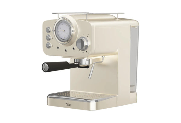 Espressor Manual Zilan Retro, 15 Bar, 1,25 L, Crem - ZLN2992