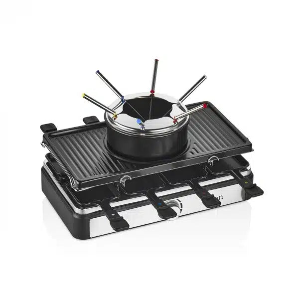 Grătar Electric Zilan 3 în 1, Raclette pentru 8 Persoane - ZLN8856