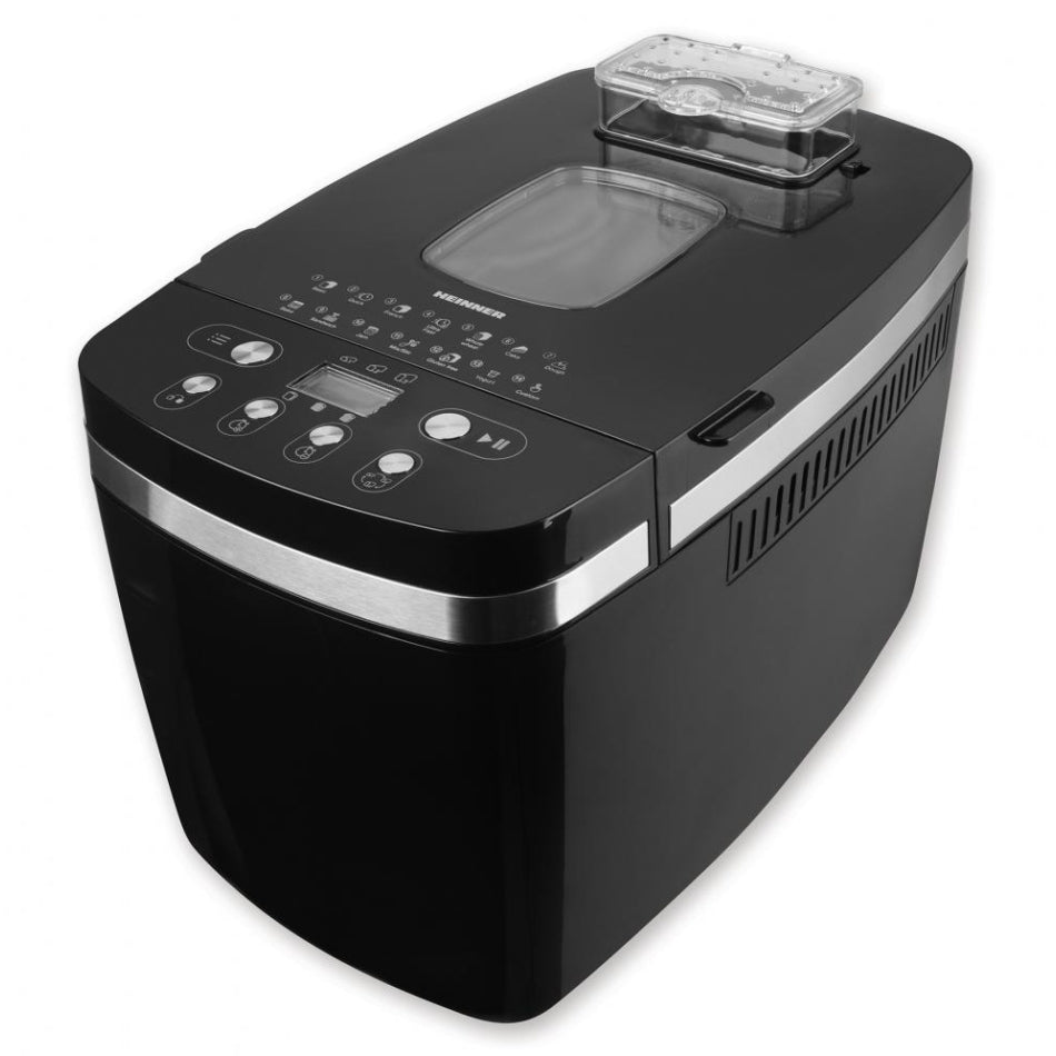Masina de Paine Heinner – 850W, Capacitate 1360g, 14 Programe, 3 Nivele de Rumenire, Functie Fara Gluten, Timer, Functie Gem, 2 Palete de Framantare – Paine Delicioasa si Proaspata in Fiecare Zi – HBM-D850BK2P