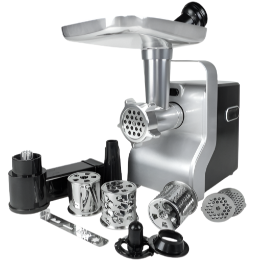 Mașină de Tocat Carne Zilan - 2100W, 3 Viteze, Accesorii Cârnați, Kebbe, Răzuire, Feliere - ZLN0126