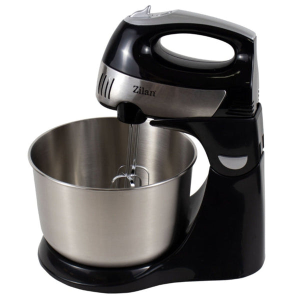 Mixer Cu Bol Inox Zilan - 350W, 4.3L, 5 Viteze, Funcție Turbo, Design Ergonomic - ZLN8198