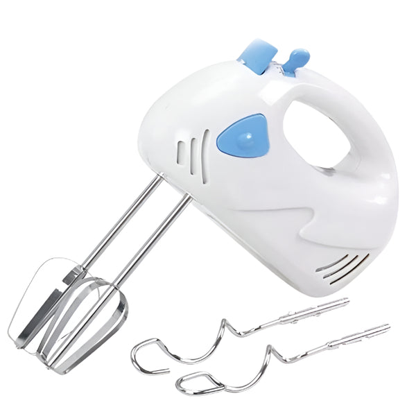 Mixer Electric de Mână 250W – 7 Viteze, Compact și Puternic, Accesorii Inox, Buton Eliberare