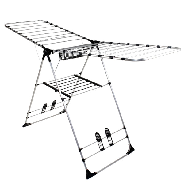 Uscător Rufe Aluminiu - 24m, Suport Încălțăminte, Pliabil, Extensibil, ZLN 0652