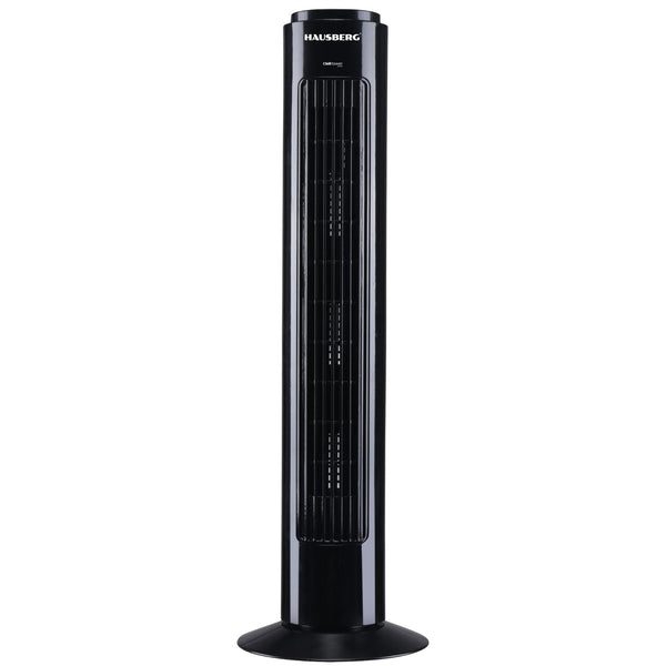 Ventilator Turn Hausberg - 60W, 3 Moduri Ventilare, Telecomandă, Înălțime 81 cm, Oscilație Automată, Timer - HB-5950