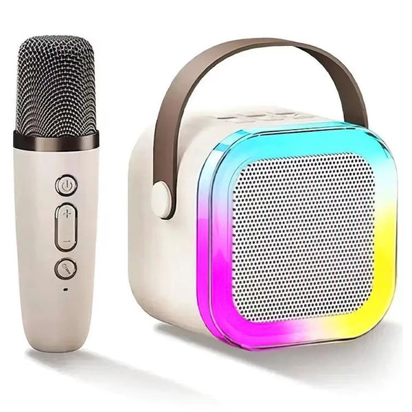 Boxă Karaoke Luxis - Bluetooth, Microfon Wireless, Lumini RGB, Portabilă, Sunet Puternic - BoxaKaraoke-LuxRGB