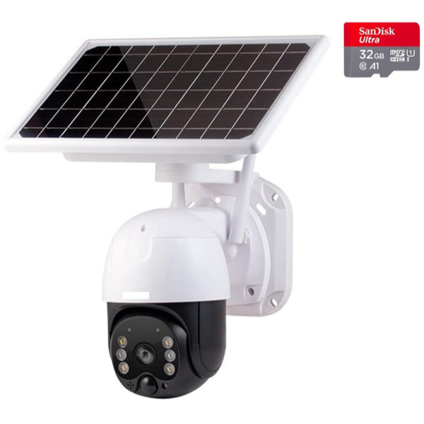 Cameră de Supraveghere Exterior, WIFI, Video 1080HD, Încărcare Solară, Vedere Nocturnă