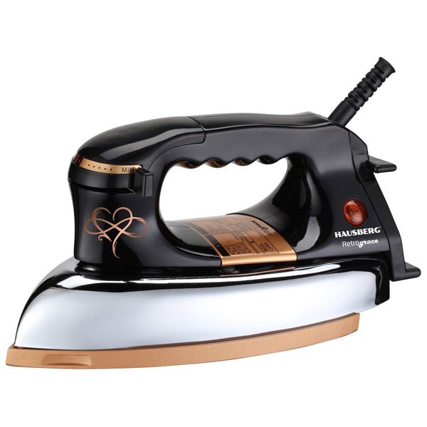 Fier Călcat Hausberg - 1200W, Ceramică, 6 Setări, Protecție Supraîncălzire - Retro HB-7817NG