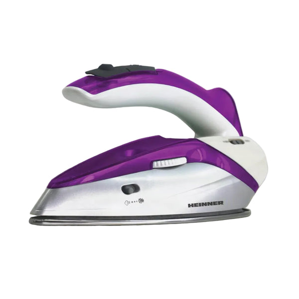 Fier De Călcat Voiaj Heinner - 1000W, Abur, Talpă Inox, Mâner Pliabil, Compact - HTI-1000PP
