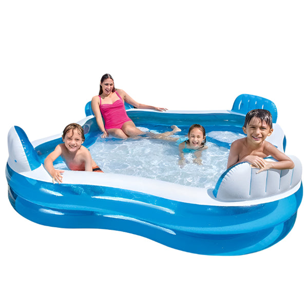 Piscină Gonflabilă de Exterior -  2.2m x 2.2m, 4 Scaune și Spătar