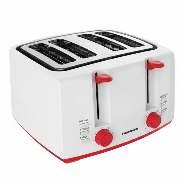 Prăjitor Pâine Heinner Panfette - 1300W, 4 Felii, 7 Trepte - HTP-1300WHR