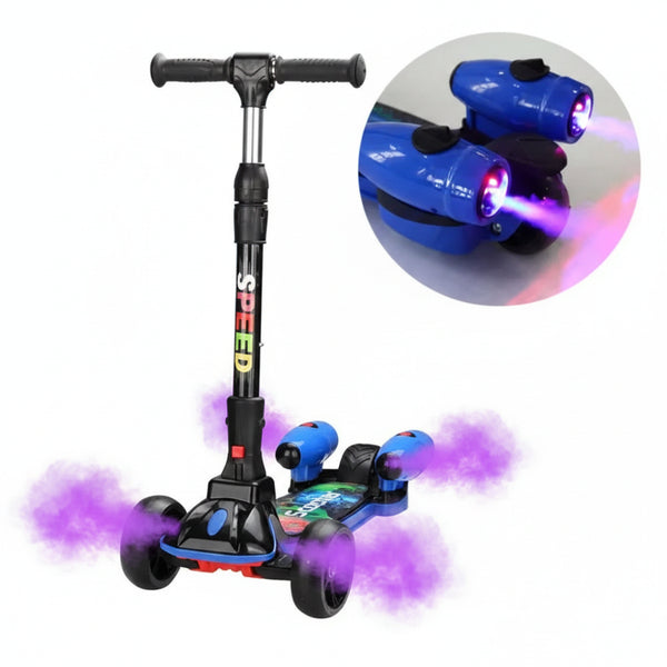 Trotinetă Copii Luxis Rocket - Lumini, Sunete, 3 Roți, Design Stabil, Reglabilă, Multicolor - TrotAbur-Lux12