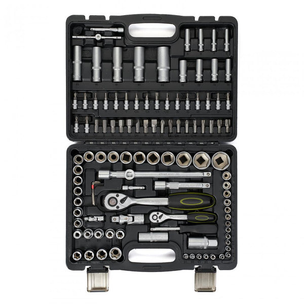Trusă Chei Heinner - 108 Piese 1/4 1/2 Cr-V Set Profesional Auto Bricolaj - CTSM011