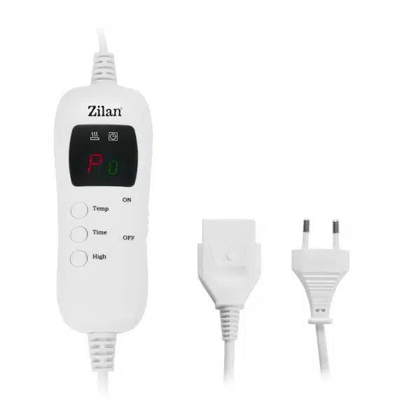 Pătură Electrică Dublă Zilan 180 x 160 cm, 120 W, 9 Trepte, Gri, imagine 2