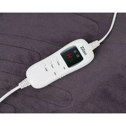 Pătură Electrică Dublă Zilan 180 x 160 cm, 120 W, 9 Trepte, Gri, imagine 4
