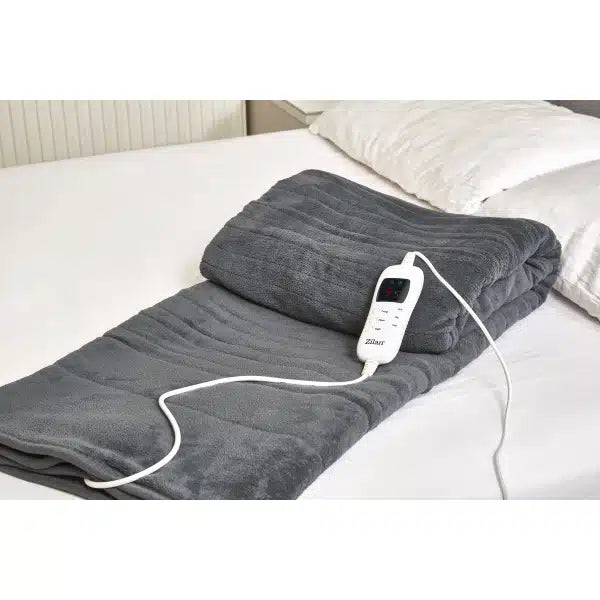 Pătură Electrică Dublă Zilan 180 x 160 cm, 120 W, 9 Trepte, Gri, imagine 9