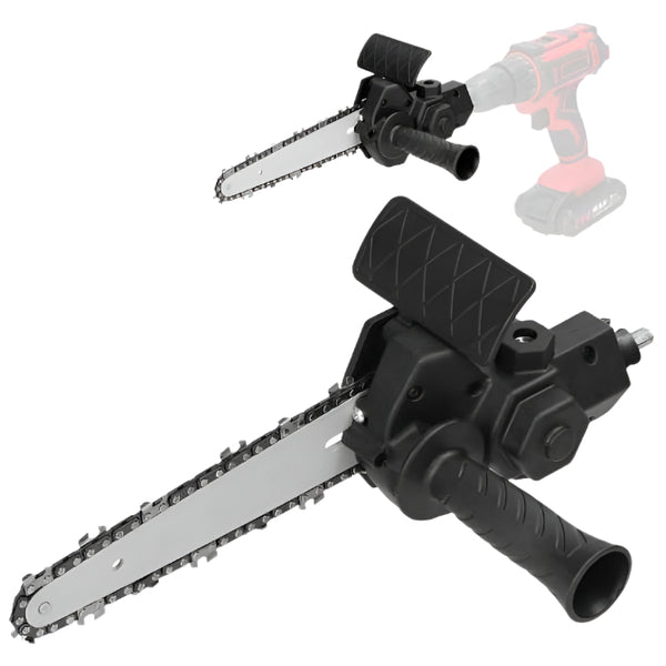 Adaptor Mini-Drujbă pentru Bormașină - Lamă și Lanț 11 cm