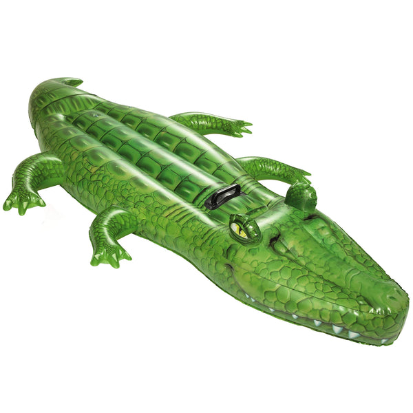 Aligator Gonflabil XXL – 168x86cm / 188x124cm, Design Realist, PVC Premium, Sigur pentru Copii & Adulți