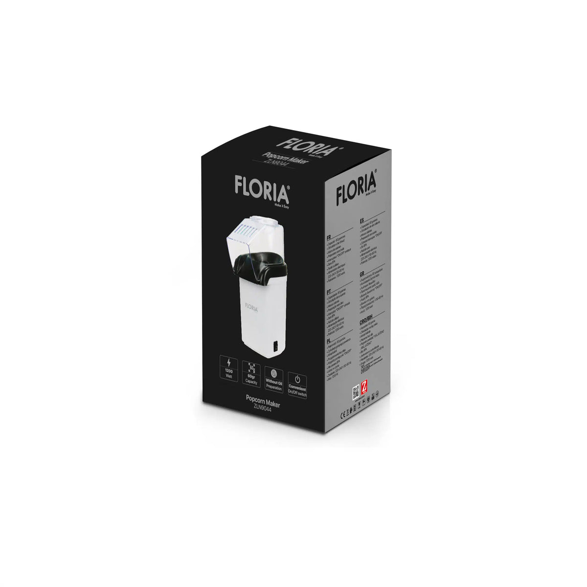 Floria ZLN9044 – aparat de popcorn cu ambalaj