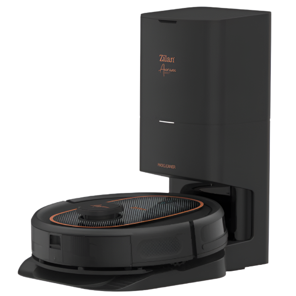 Aspirator Robot Zilan - 600W, 2700Pa, 3200mAh, Stație de Colectare Praf, Wi-Fi, Navigație Laser, Control Vocal - Aurum ZLN5500