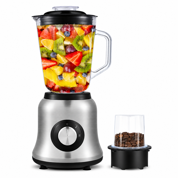 Blender LUXiS - 1000 W, 1,5 L, Bol din sticlă, Accesoriu râșniță - 2941