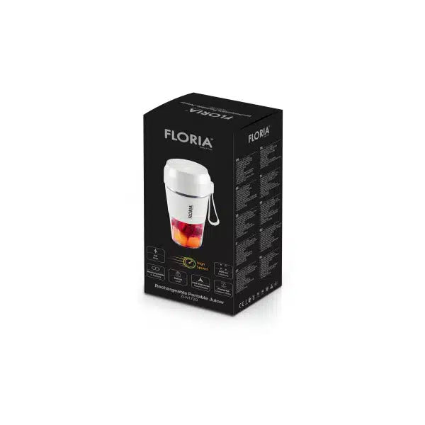 Blender Portabil Floria, 300 ml, Alb - ZLN1720 – fotografie 2 cu detalii ale produsului