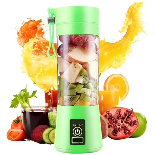 Blender Vertical Portabil – 380 ml, Încărcare USB, Smoothie și Sucuri, BPA-Free
