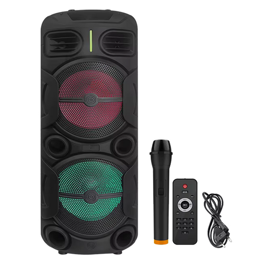 Boxa Portabila Bluetooth Luxis - 80W,  4500mAh, Microfon Wireless, Karaoke, RGB - ZQS12208