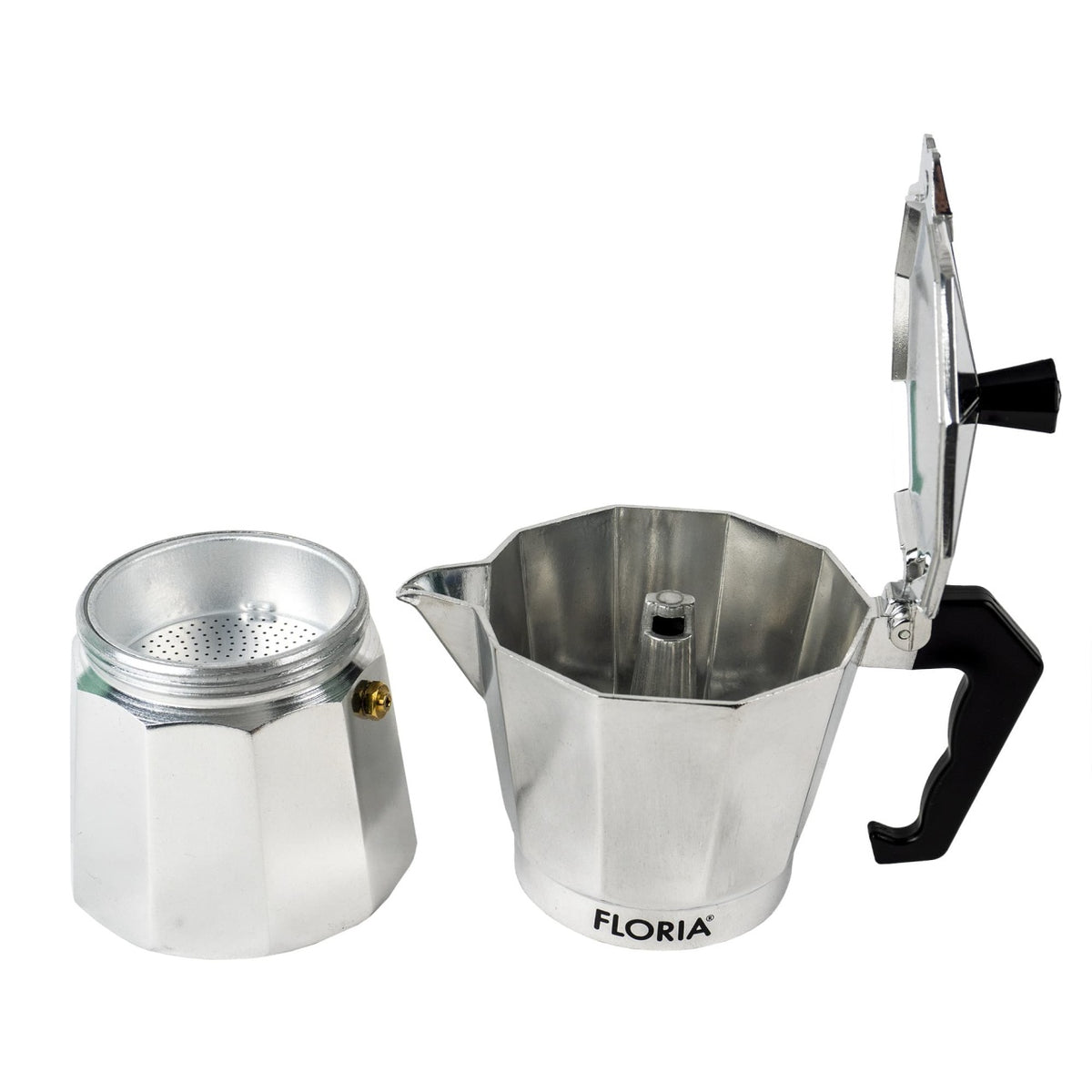 Cafetieră espresso Floria ZLN2492 de 150-300 ml, cu rezervor și filtru detașate