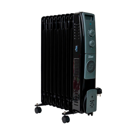 Calorifer Electric Zilan cu Ulei, 9 Elemenți, Negru - ZLN1956 – vedere generală