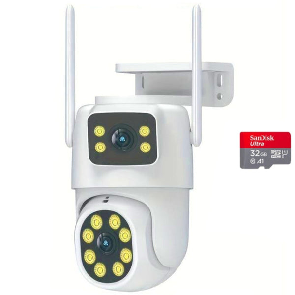 Cameră de Supraveghere WIFI - 2K - Două Lentile 360°