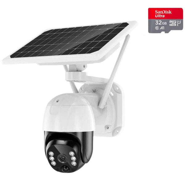 Cameră de Supraveghere Exterior, 4G (SIM), Video 1080HD, Încărcare Solară, Vedere Nocturnă