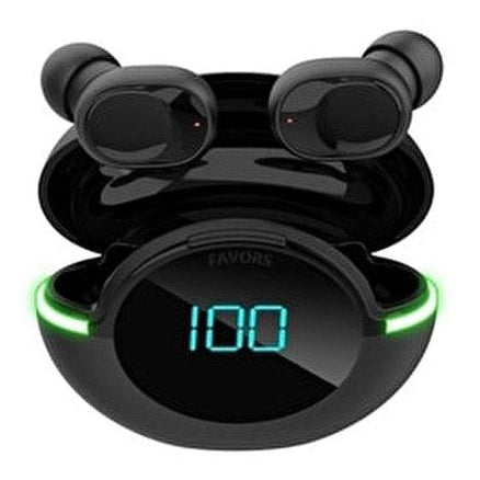 Căști Audio Luxis Y80 Wireless- IPX-4, Acumulator carcasa 200mah, Bluetooth V5.1, Afișare LED