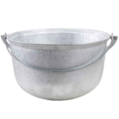 Ceaun Tuci Aluminiu Alimentar Zilan - 8L, Diametru 30cm, Fund Rotund - EXT 8039