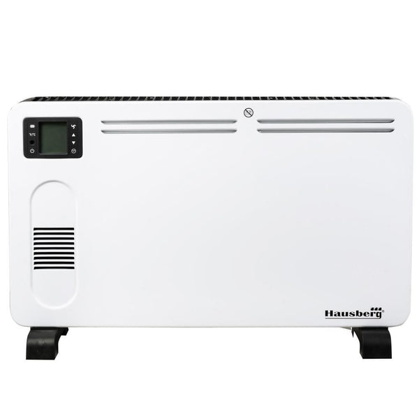 Convector Electric Hausberg - Afișaj LCD, Ventilator Turbo, Telecomandă, Timer 24 h - HB8230