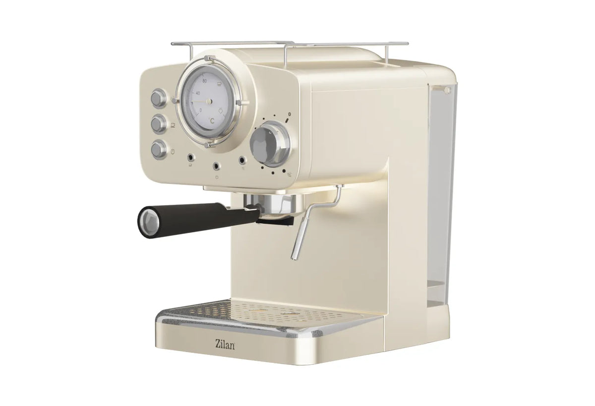 Espressor Manual Zilan Retro, 15 Bar, 1,25 L, Crem - ZLN2992 – vedere generală a produsului