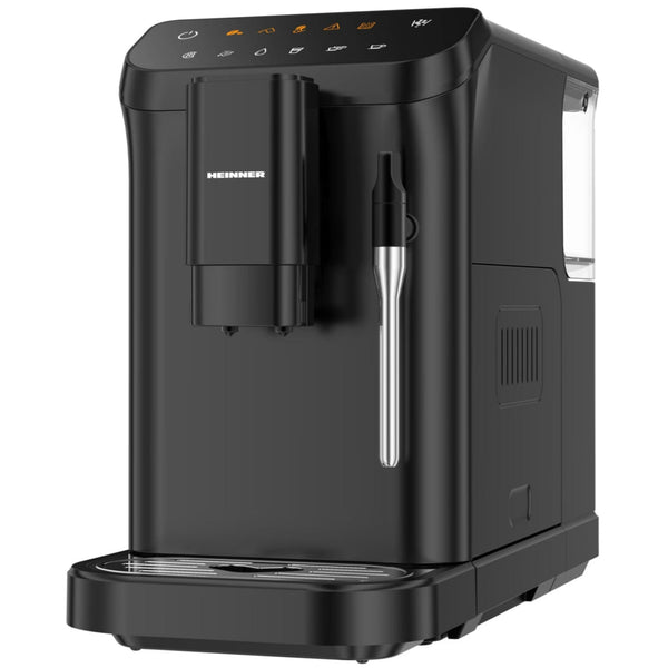 Espressor Automat Heinner - 1350W, 20 Bar, Rezervor 1.5L, Boabe 190g - Buongiorno HEMA-D20DBK