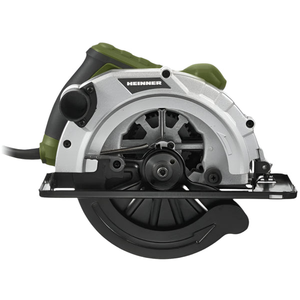 Fierăstrău Circular Heinner HR - 1400W, 5000 RPM, Disc 185mm, Șină Gidaj, Perii Cărbune, Imbus- VFC001
